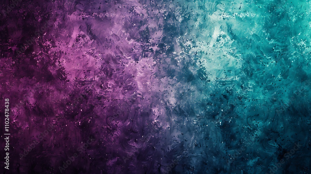 Obraz premium Abstract Purple and Teal Swirls with Glimmering Background