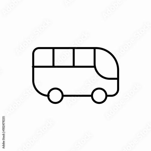 bus transportation icon sign vector