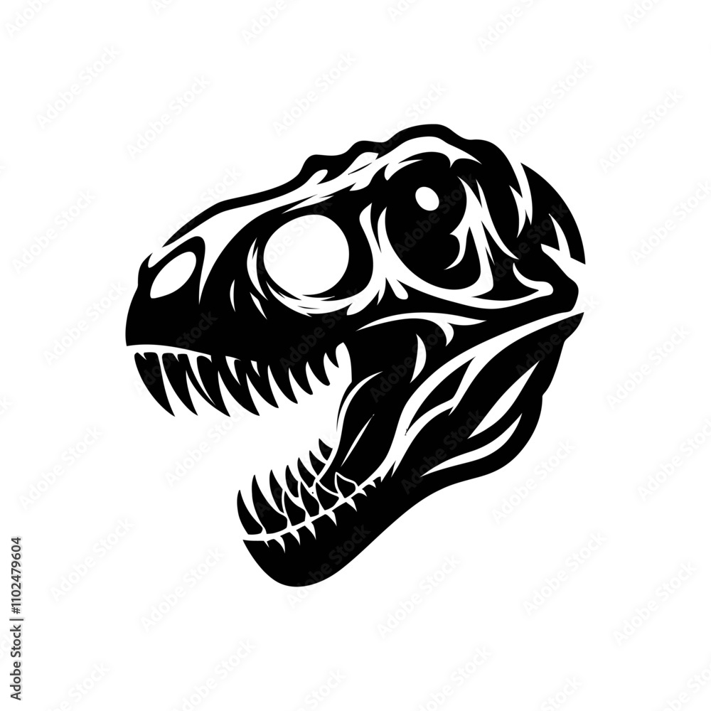 Dinosaur head logo Dinosaur head logo