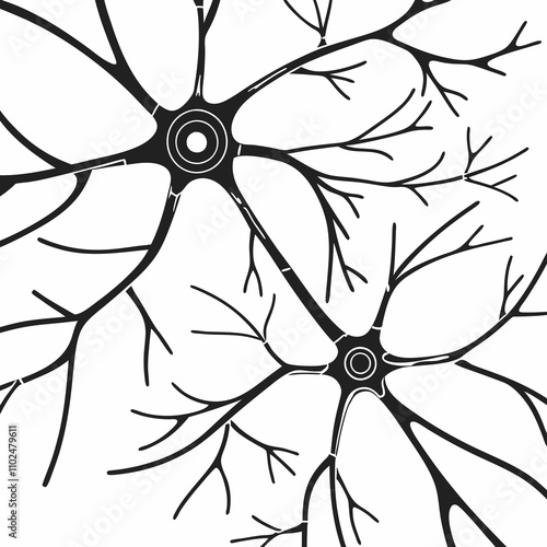 Abstract network of thin lines resembling neural connections