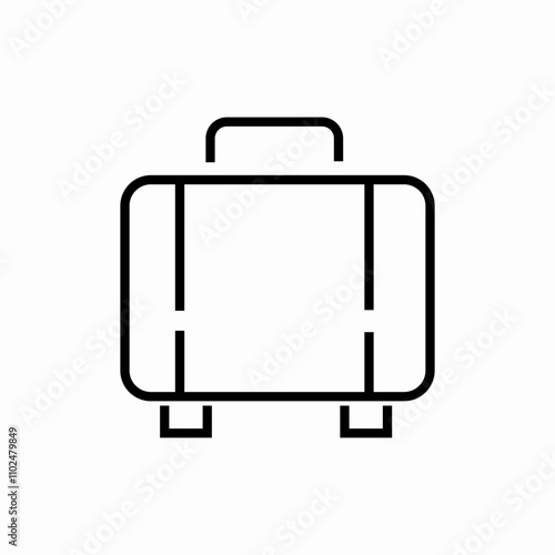 travel suitcase icon sign vector