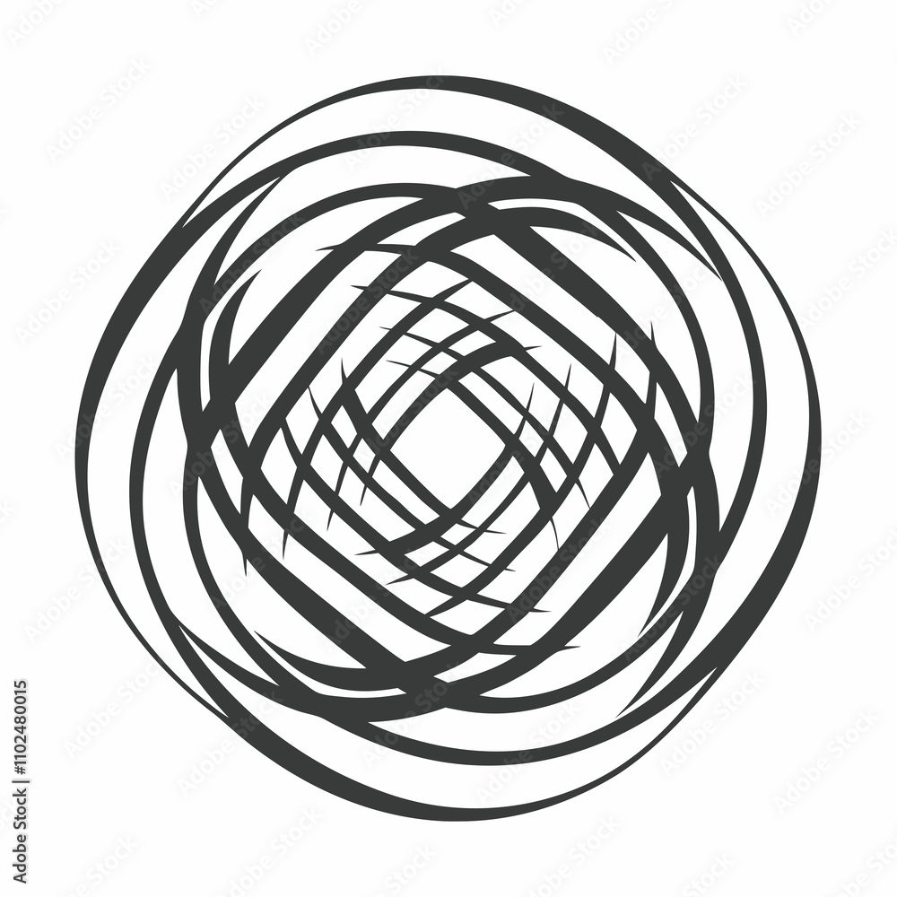 Abstract layered lines creating a sense of depth and motion Abstract layered lines creating a sense of depth and motion