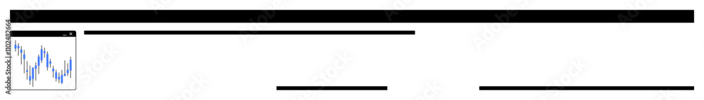 Black horizontal progress bars with a blue line chart icon. Ideal for performance tracking, data analysis, growth measurement, productivity, progress visualization, reporting, and business metrics Black horizontal progress bars with a blue line chart icon. Ideal for performance tracking, data analysis, growth measurement, productivity, progress visualization, reporting, and business metrics