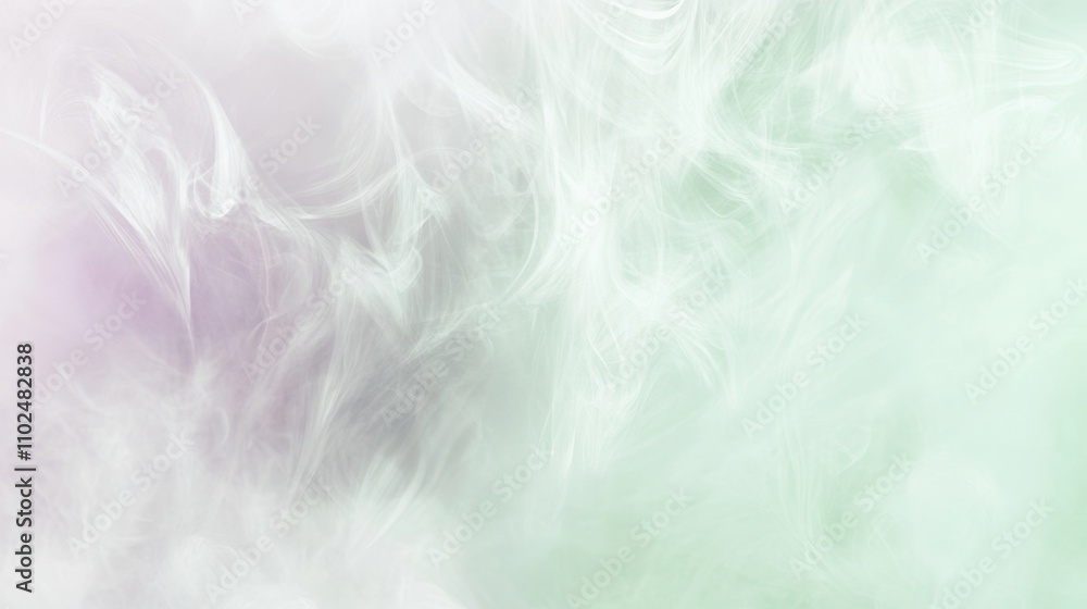 Ethereal wisps of smoke swirling gently in shades of pale lavender, mint green, and silver, creating a dreamy, abstract background with soft, flowing textures and mystical allure. Ethereal wisps of smoke swirling gently in shades of pale lavender, mint green, and silver, creating a dreamy, abstract background with soft, flowing textures and mystical allure.