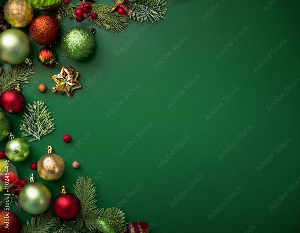 christmas background with christmas tree and decorations christmas background with christmas tree and decorations