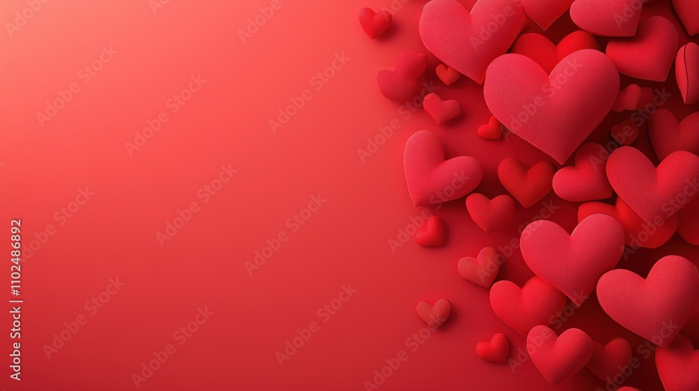 Red Hearts Abstract pink Background. Happy Valentine's Day Red Hearts Abstract pink Background. Happy Valentine's Day