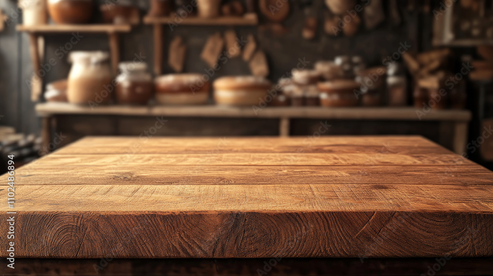 Empty Wooden Board: A Blank Canvas for Culinary Creations in a Bakery Shop
Empty Wooden Board: A Blank Canvas for Culinary Creations in a Bakery Shop