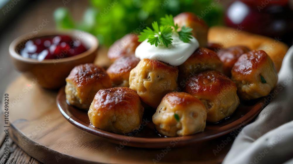 Swedish Meatballs with Creamy Sauce Swedish Meatballs with Creamy Sauce