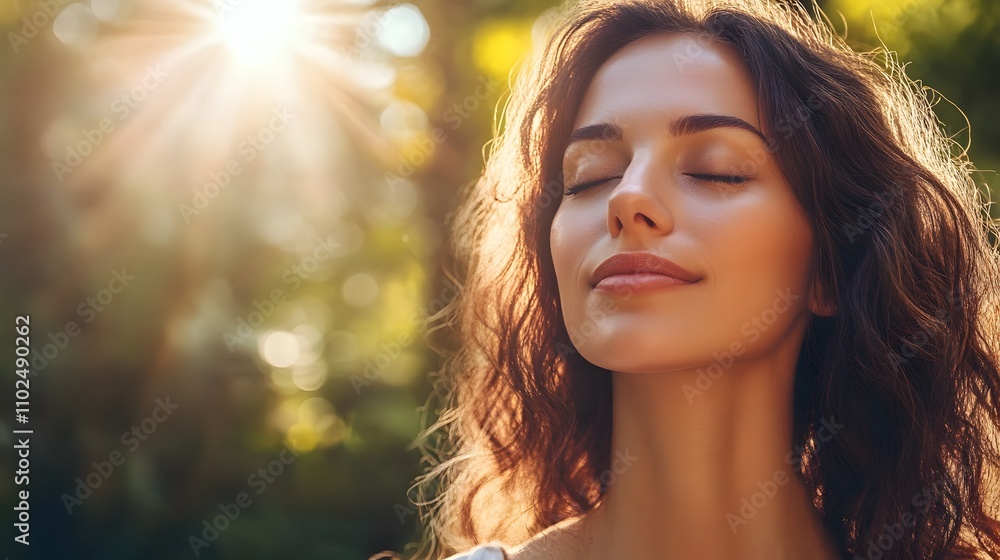 Close up portrait of a beautiful woman relaxing Close up portrait of a beautiful woman relaxing