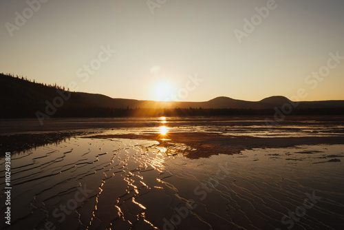 Yellowstone National Park golden hour