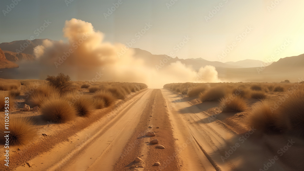 Fototapeta premium Rugged Desert Adventure