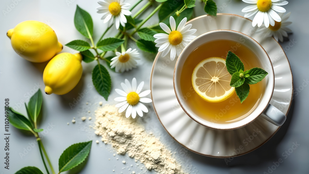 Linden and Chamomile Tea Arrangement Linden and Chamomile Tea Arrangement
