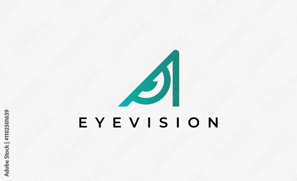 Logo Letter A and Eye Vision. Digital, visual with modern and minimalist concept. Editable file. Logo Letter A and Eye Vision. Digital, visual with modern and minimalist concept. Editable file.