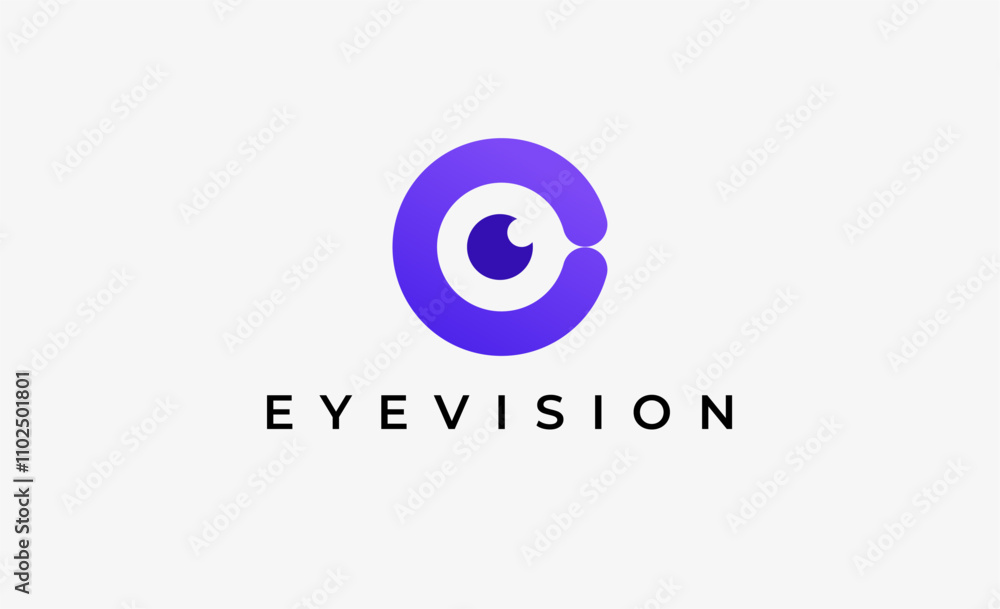 Logo Letter C and Eye Vision. Digital, visual with modern and minimalist concept. Editable file. Logo Letter C and Eye Vision. Digital, visual with modern and minimalist concept. Editable file.