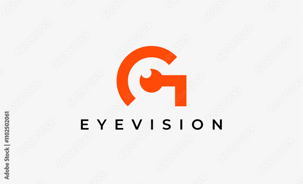 Logo Letter G and Eye Vision. Digital, visual with modern and minimalist concept. Editable file. Logo Letter G and Eye Vision. Digital, visual with modern and minimalist concept. Editable file.