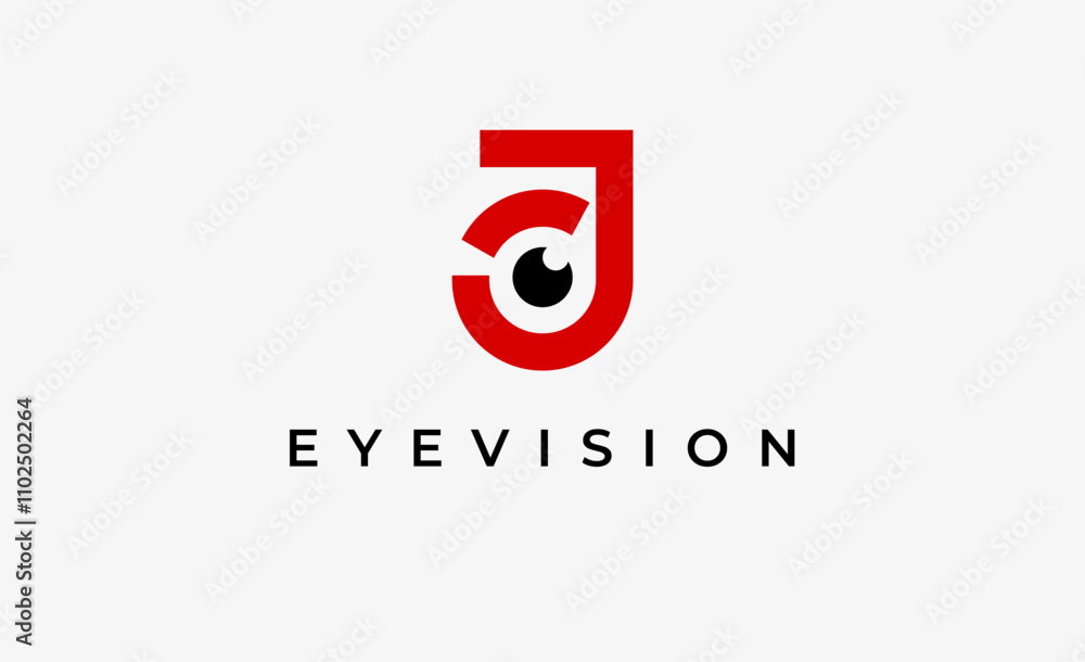 Logo Letter J and Eye Vision. Digital, visual with modern and minimalist concept. Editable file. Logo Letter J and Eye Vision. Digital, visual with modern and minimalist concept. Editable file.