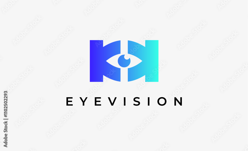 Logo Letter K and Eye Vision. Digital, visual with modern and minimalist concept. Editable file. Logo Letter K and Eye Vision. Digital, visual with modern and minimalist concept. Editable file.