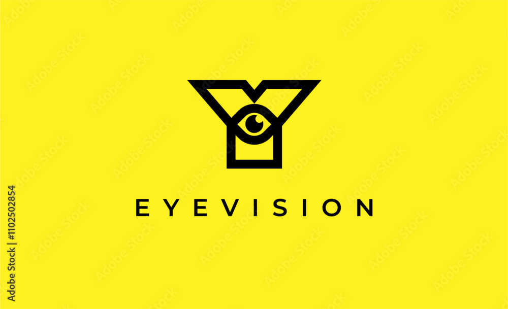 Logo Letter Y and Eye Vision. Digital, visual with modern and minimalist concept. Editable file. Logo Letter Y and Eye Vision. Digital, visual with modern and minimalist concept. Editable file.