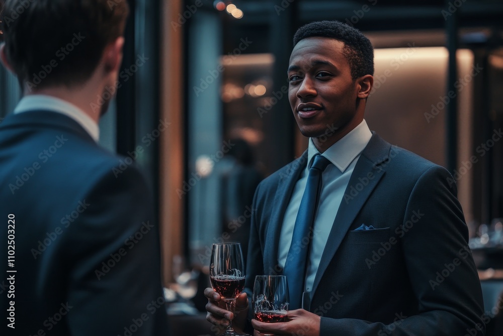 Elegant networking event for young professionals one on one conversations in a relaxed atmosphere Elegant networking event for young professionals one on one conversations in a relaxed atmosphere
