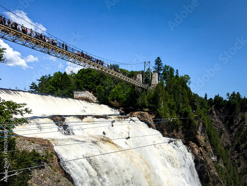 Explore Montmorency Falls: Iconic Waterfall Near Quebec City, Canada photo