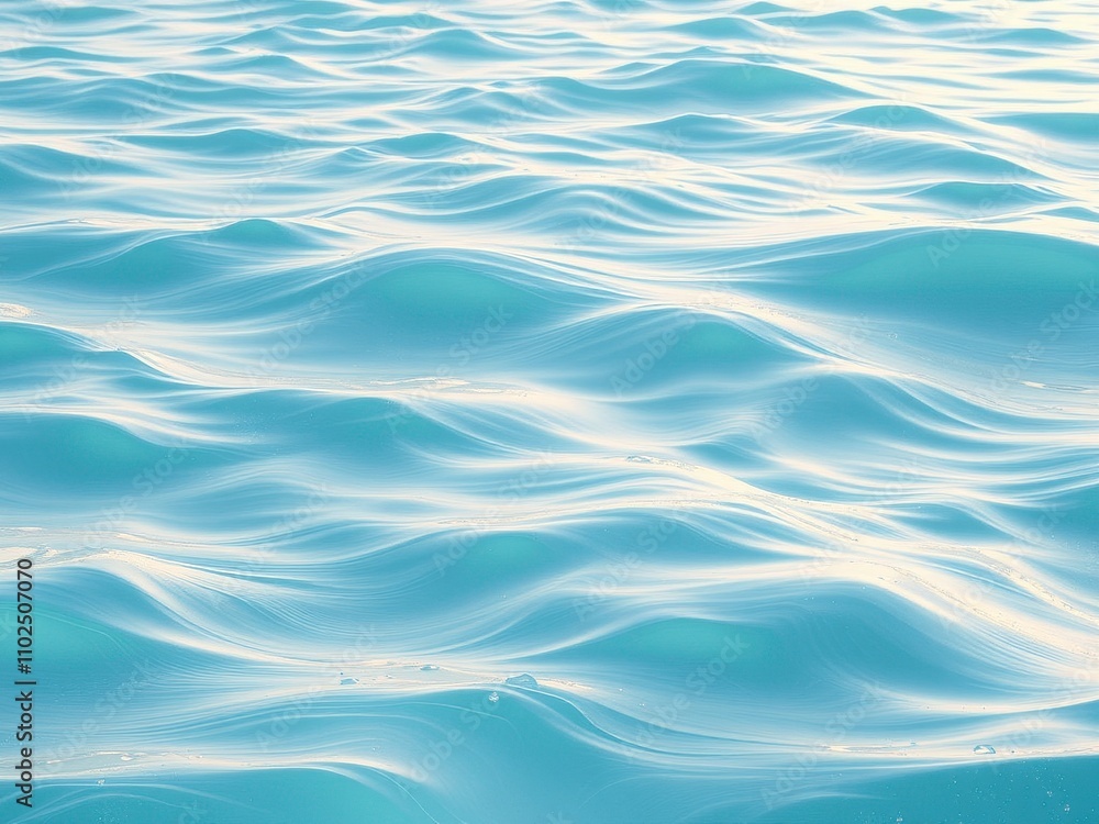Shimmering water waves in shades of turquoise and aqua, calming ambiance., abstract background Shimmering water waves in shades of turquoise and aqua, calming ambiance., abstract background