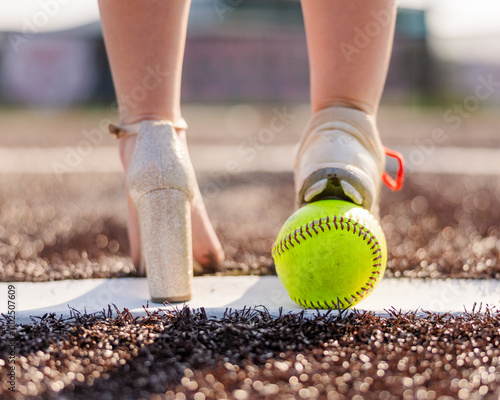 Softball and heels