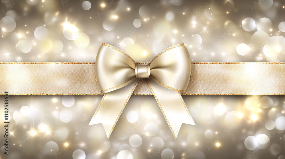 A shimmering gold background with a large decorative bow and ribbon, creating a festive and elegant atmosphere suitable for celebrations. A shimmering gold background with a large decorative bow and ribbon, creating a festive and elegant atmosphere suitable for celebrations.