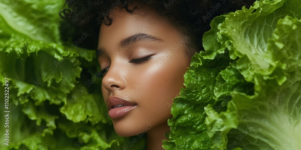 Fresh and healthy beauty. AI. Fresh and healthy beauty. AI.
