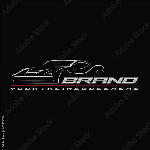 Car Logo Abstract Lines Vector. Vector illustration