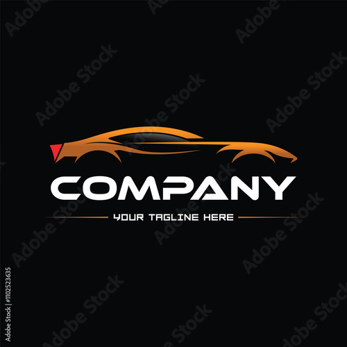 Car Logo Abstract Lines Vector. Vector illustration