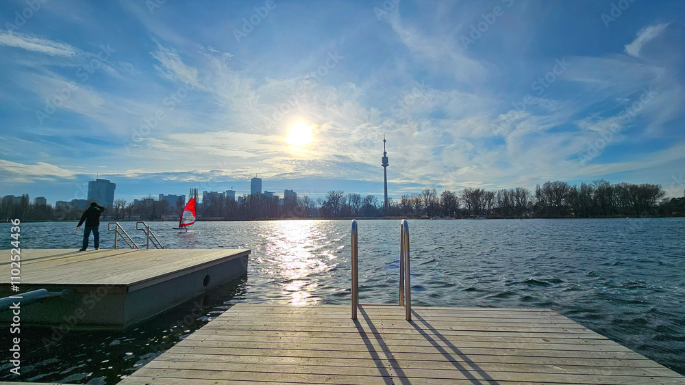 Obraz premium Am Bootssteg 