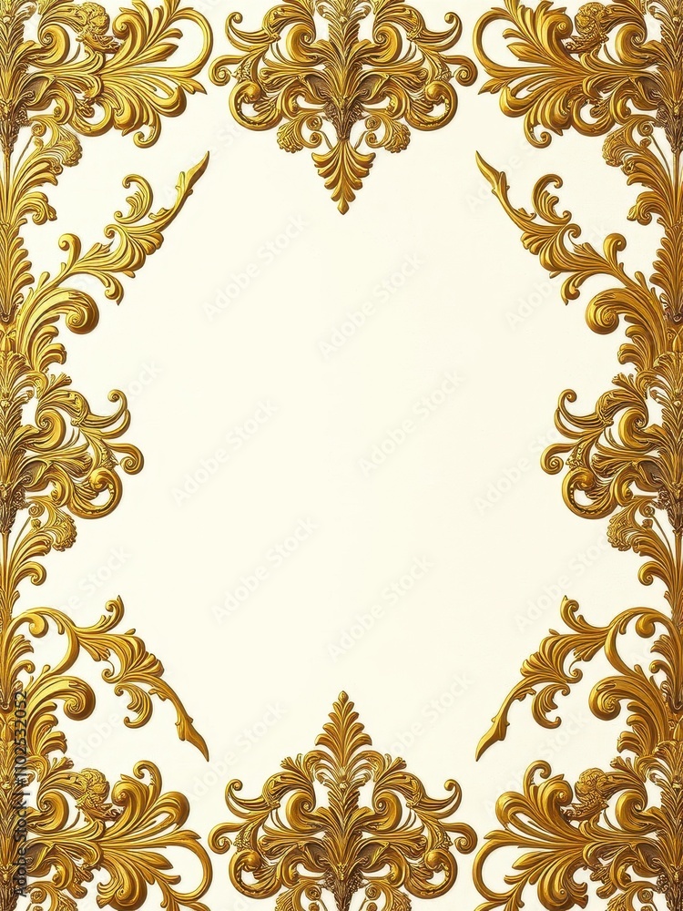 Damask-inspired wallpaper with gold trim and scrollwork, intricate designs, classic design, gold accents, traditional patterns Damask-inspired wallpaper with gold trim and scrollwork, intricate designs, classic design, gold accents, traditional patterns