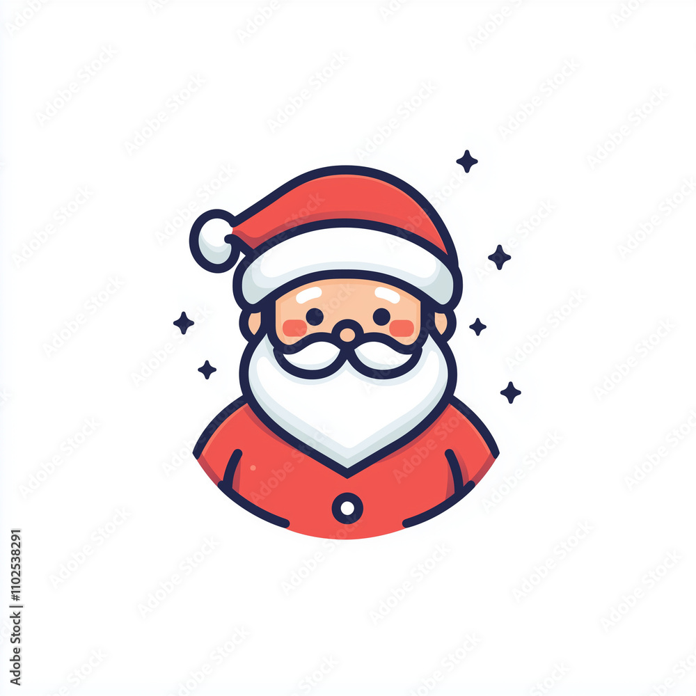 cartoon santa claus face icon cartoon santa claus face icon