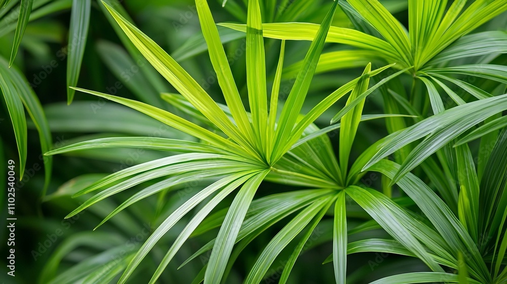 Palm leaves. Palm leaves.