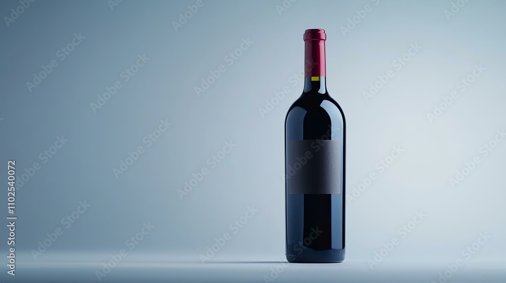 Borgognotta bottle a red wine on white background. Borgognotta bottle a red wine on white background.