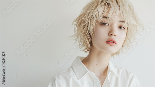 若い女性のファッションモデル