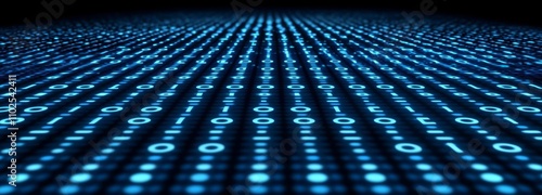 Binary computer code. Blue matrix of zeros and ones. Abstract digital background. Vector Illustration. , isolated on white background,  , copy space, copy space for text,