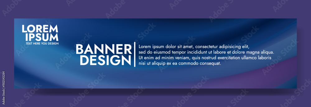 Obraz premium Abstract Blue Gradient Background Template for Website