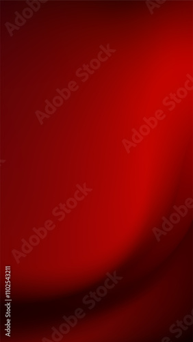A digital illustration featuring a smooth, abstract red gradient.