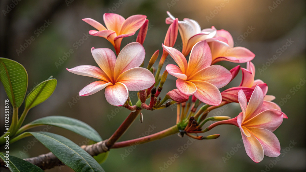 pink frangipani flower pink frangipani flower