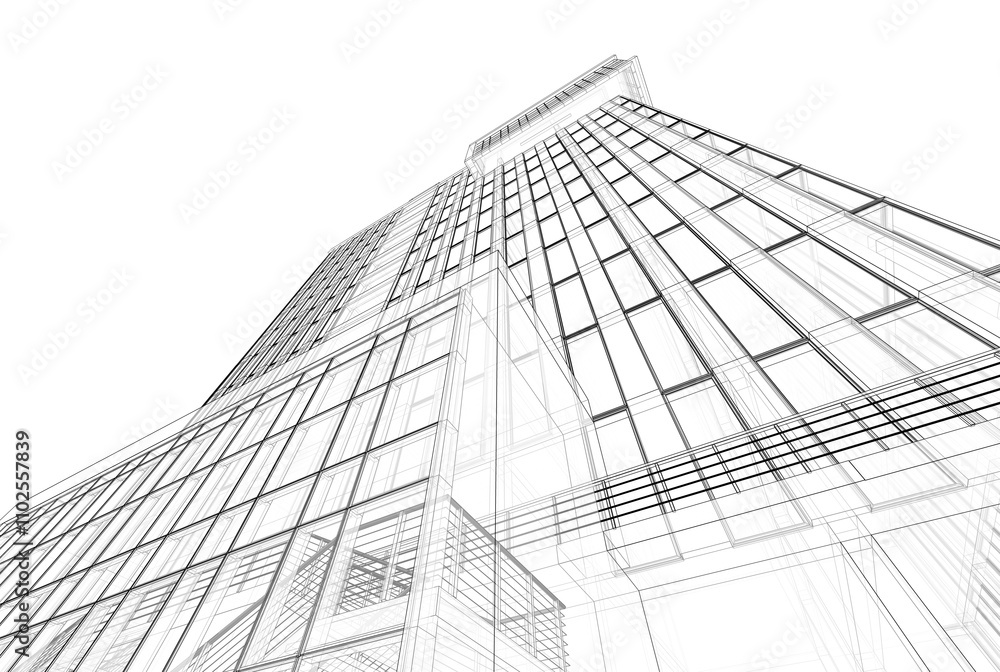 Abstract architectural background 3d illustration Abstract architectural background 3d illustration