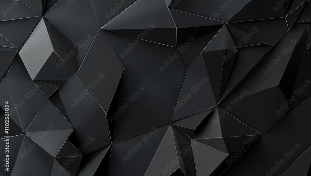 Black geometric background, abstract Template, Vector illustration design for banner, poster, or flyer. - Generative AI Black geometric background, abstract Template, Vector illustration design for banner, poster, or flyer. - Generative AI
