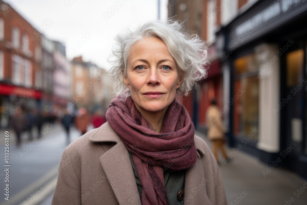 Portrait of a senior woman in the street of London, UK Portrait of a senior woman in the street of London, UK