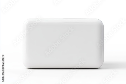 A white box with no writing on it, the perfect form of soap