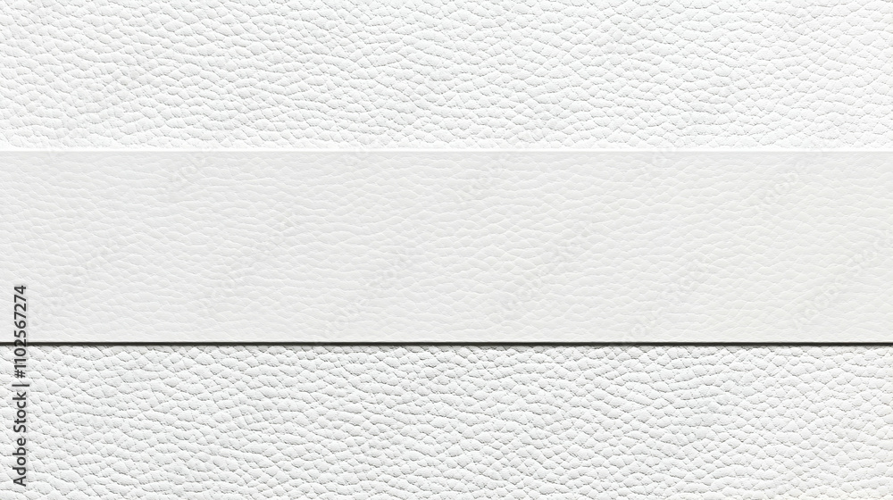 Fototapeta premium White Leather Texture Background, Seamless Grain Pattern with Horizontal Band