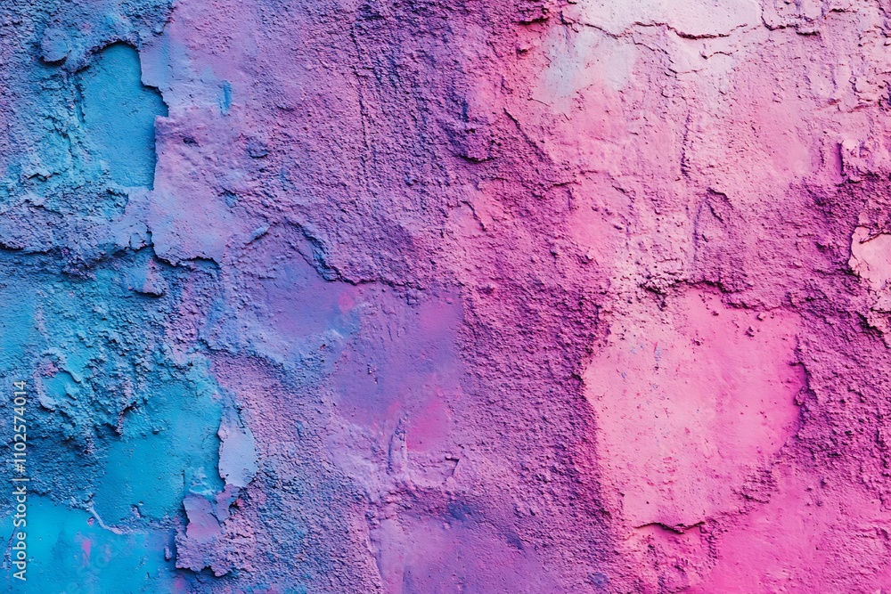 Obraz premium Pink and Blue Textured Wall