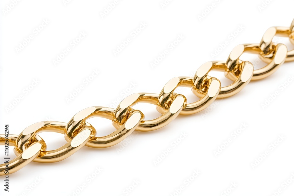 Fototapeta premium A gold chain with a gold clasp