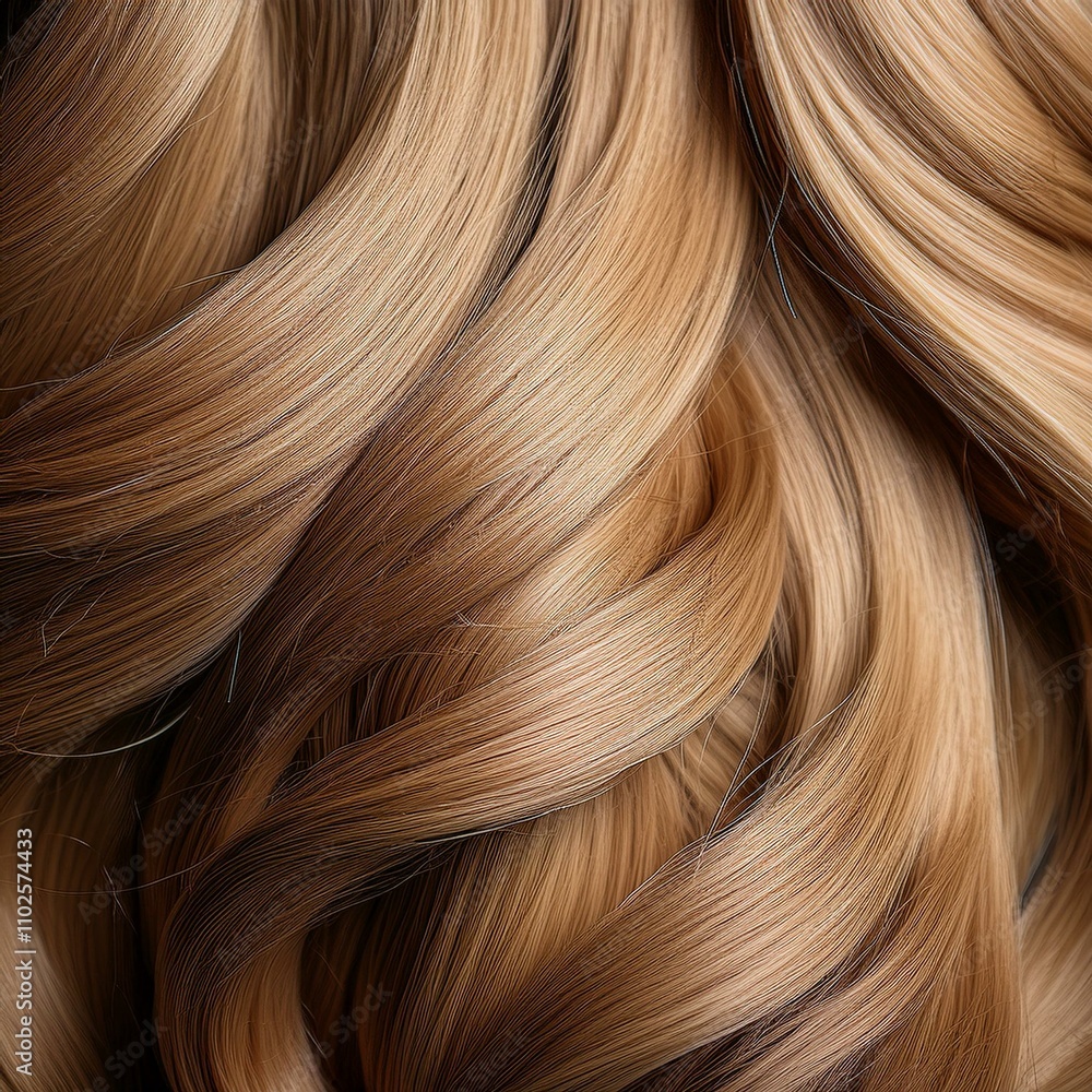 beaux cheveux blonds en bonne santé, sain, en ia, détail d'une coiffure curly beaux cheveux blonds en bonne santé, sain, en ia, détail d'une coiffure curly
