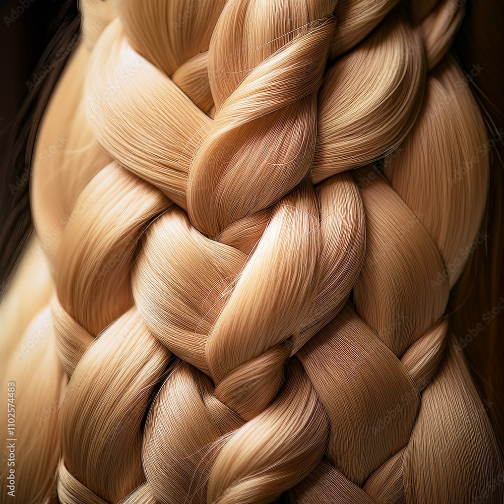 cheveux tressés avec une très belle coiffure sur cheveux blonds en ia, coiffure artistique cheveux tressés avec une très belle coiffure sur cheveux blonds en ia, coiffure artistique