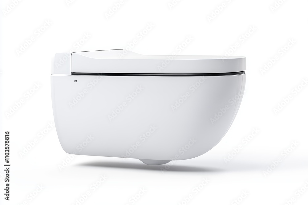 A white toilet with a black handle and a black lid A white toilet with a black handle and a black lid